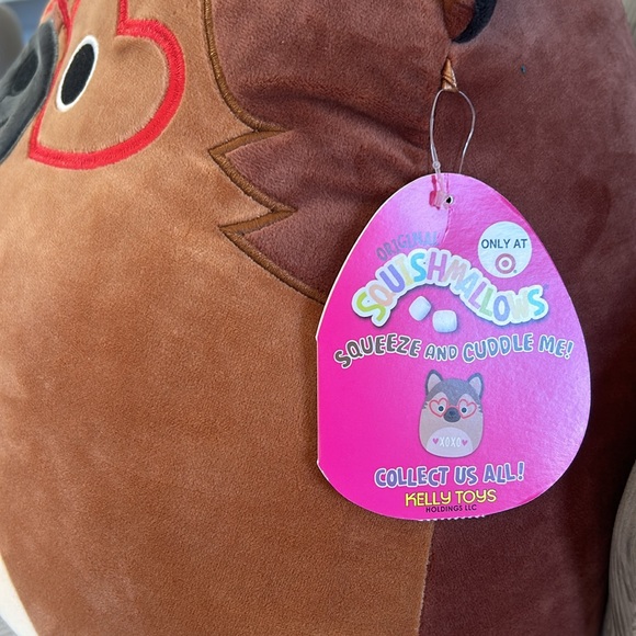 NWT 16 inch Mario the German Shepherd Valentine’s Day 2021 Edition Squishmallow - Picture 2 of 4